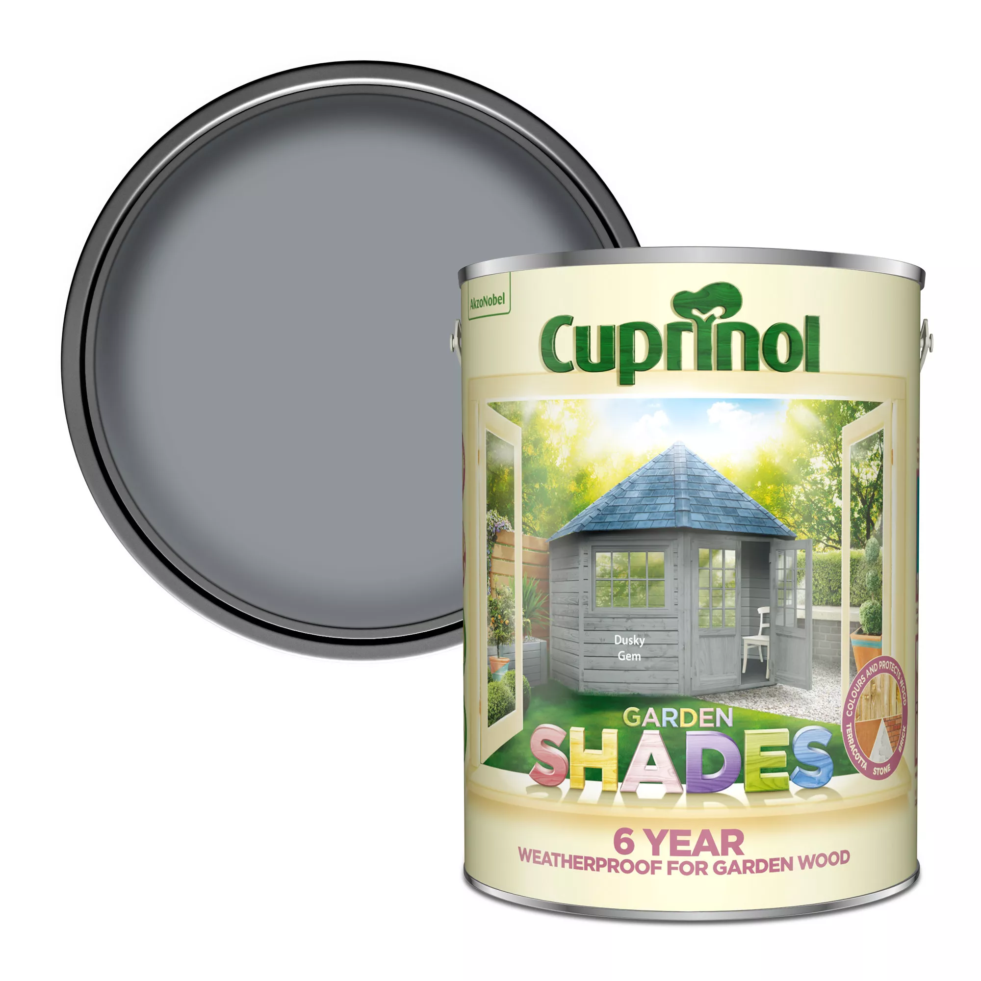 Cuprinol Garden Shades Dusky Gem Matt Exterior Wood Paint, 5L 1 Cuprinol Garden Shades Dusky Gem Matt Exterior Wood Paint, 5L