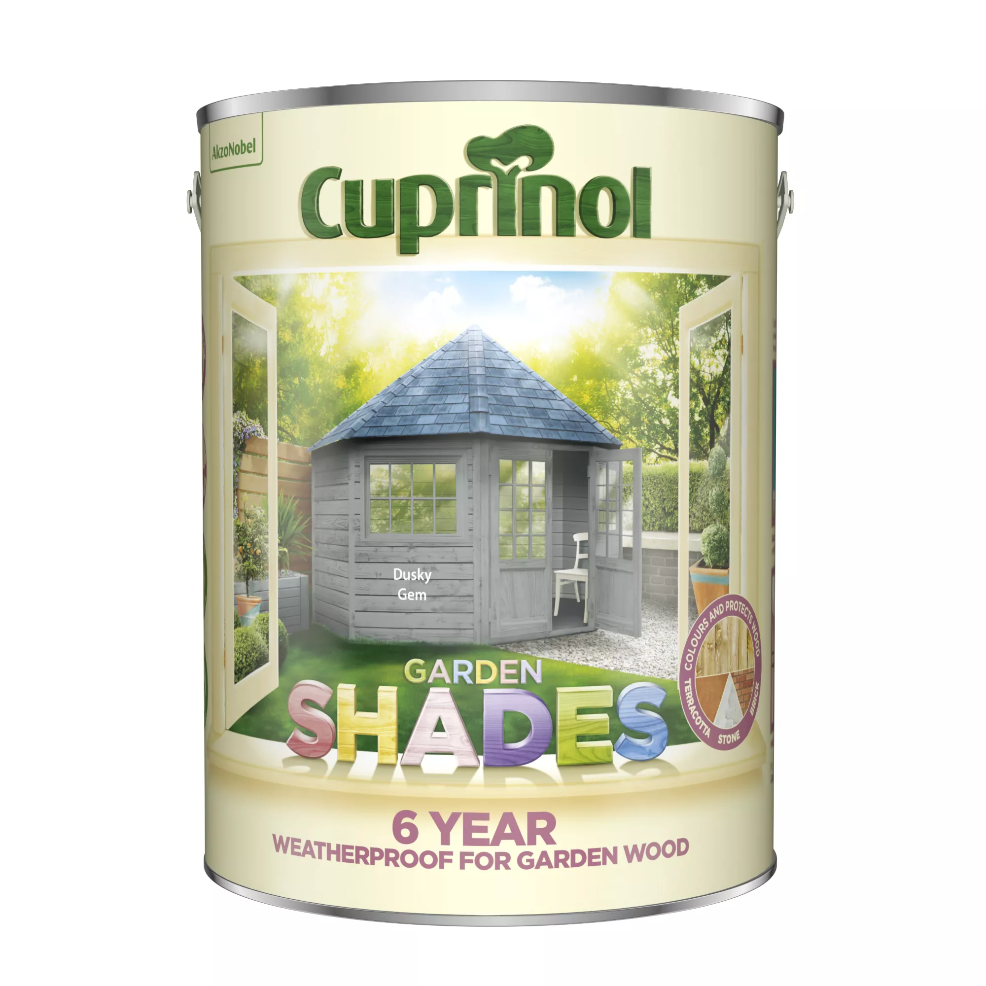 Cuprinol Garden Shades Dusky Gem Matt Exterior Wood Paint, 5L 2 Cuprinol Garden Shades Dusky Gem Matt Exterior Wood Paint, 5L - Image 2
