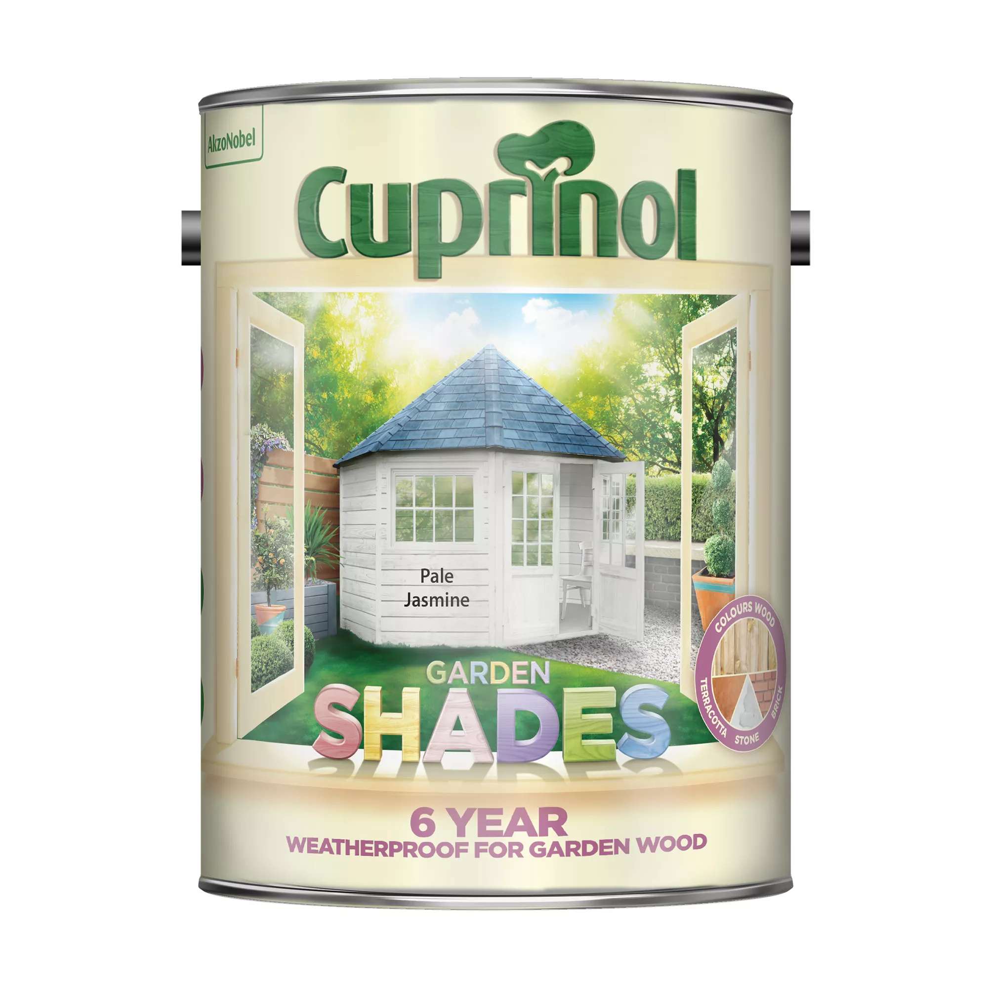 Cuprinol Garden Shades Pale Jasmine Matt Multi-surface Exterior Wood Paint, 5L 2 Cuprinol Garden Shades Pale Jasmine Matt Multi-surface Exterior Wood Paint, 5L - Image 2