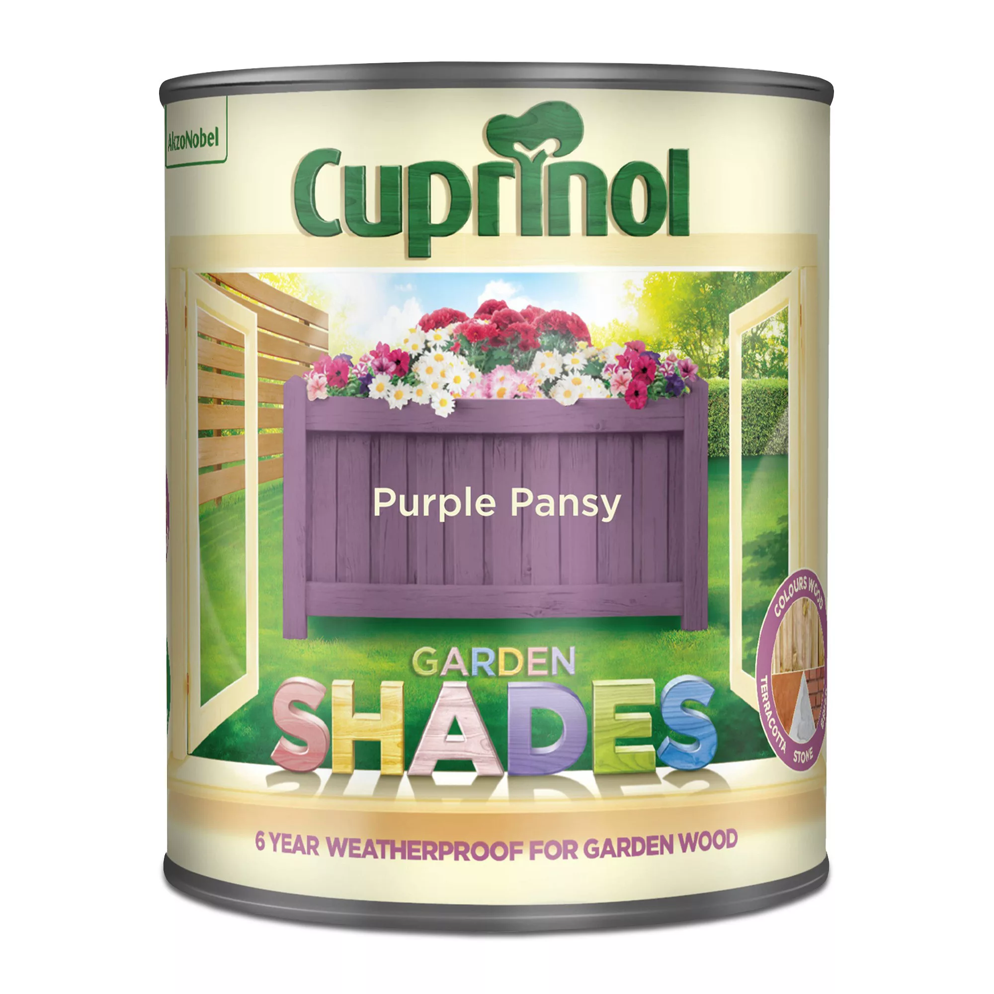 Cuprinol Garden Shades Purple Pansy Matt Multi-surface Exterior Wood Paint, 1L 2 Cuprinol Garden Shades Purple Pansy Matt Multi-surface Exterior Wood Paint, 1L - Image 2