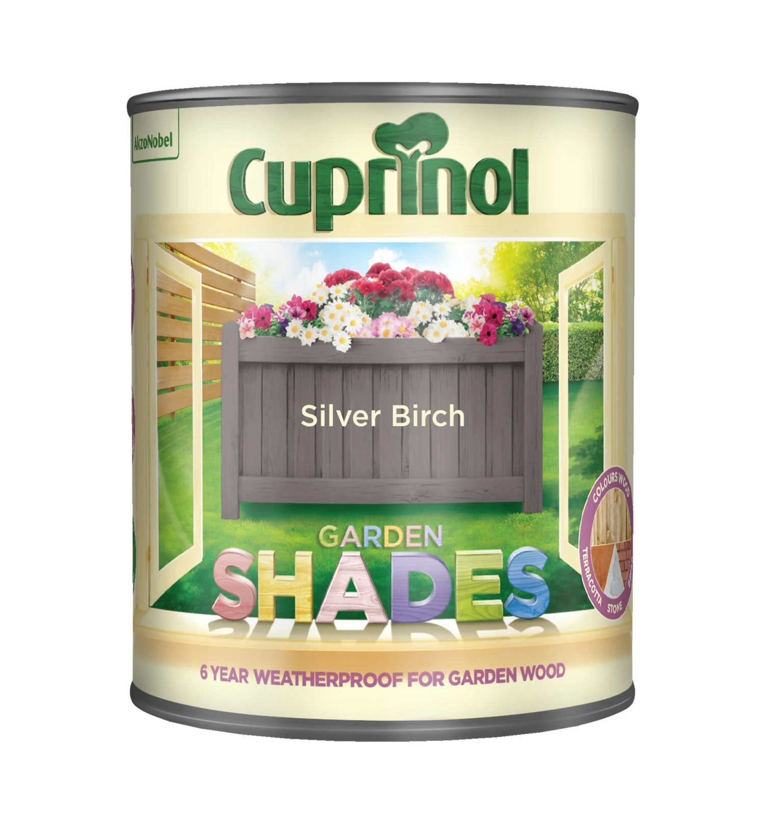 Cuprinol Garden Shades Silver Birch Matt Multi-surface Exterior Wood Paint, 1L 2 Cuprinol Garden Shades Silver Birch Matt Multi-surface Exterior Wood Paint, 1L - Image 2