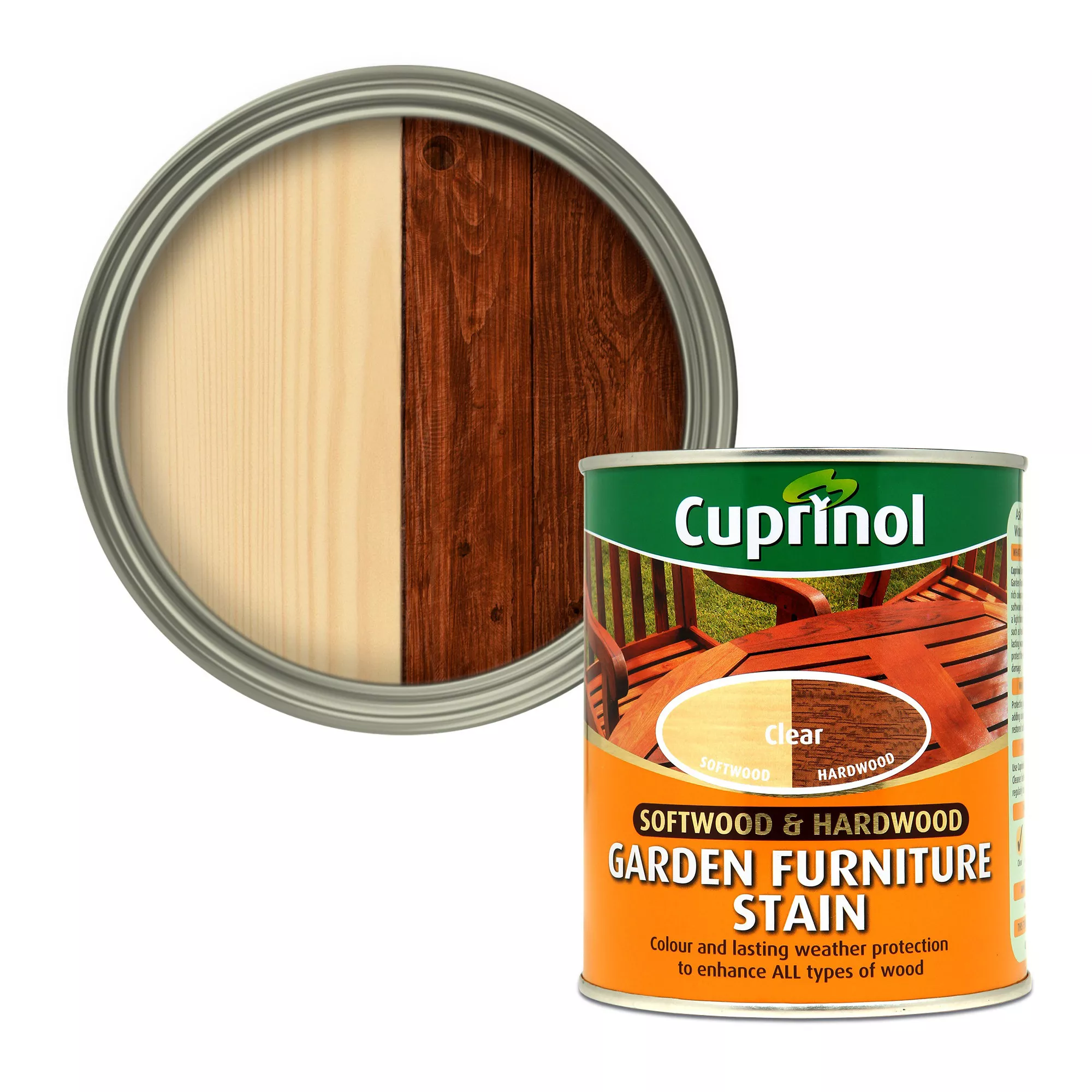 Cuprinol Softwood & Hardwood Clear Furniture Wood Stain, 750ml 1 Cuprinol Softwood & Hardwood Clear Furniture Wood Stain, 750ml