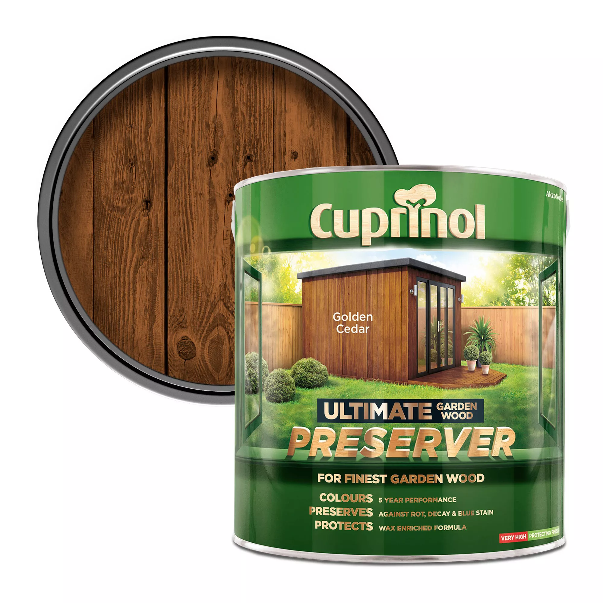 Cuprinol Ultimate Golden Cedar Matt Arbours, Fencing, Gates, Sheds & Summerhouses Preserver, 4L 1 Cuprinol Ultimate Golden Cedar Matt Arbours, Fencing, Gates, Sheds & Summerhouses Preserver, 4L