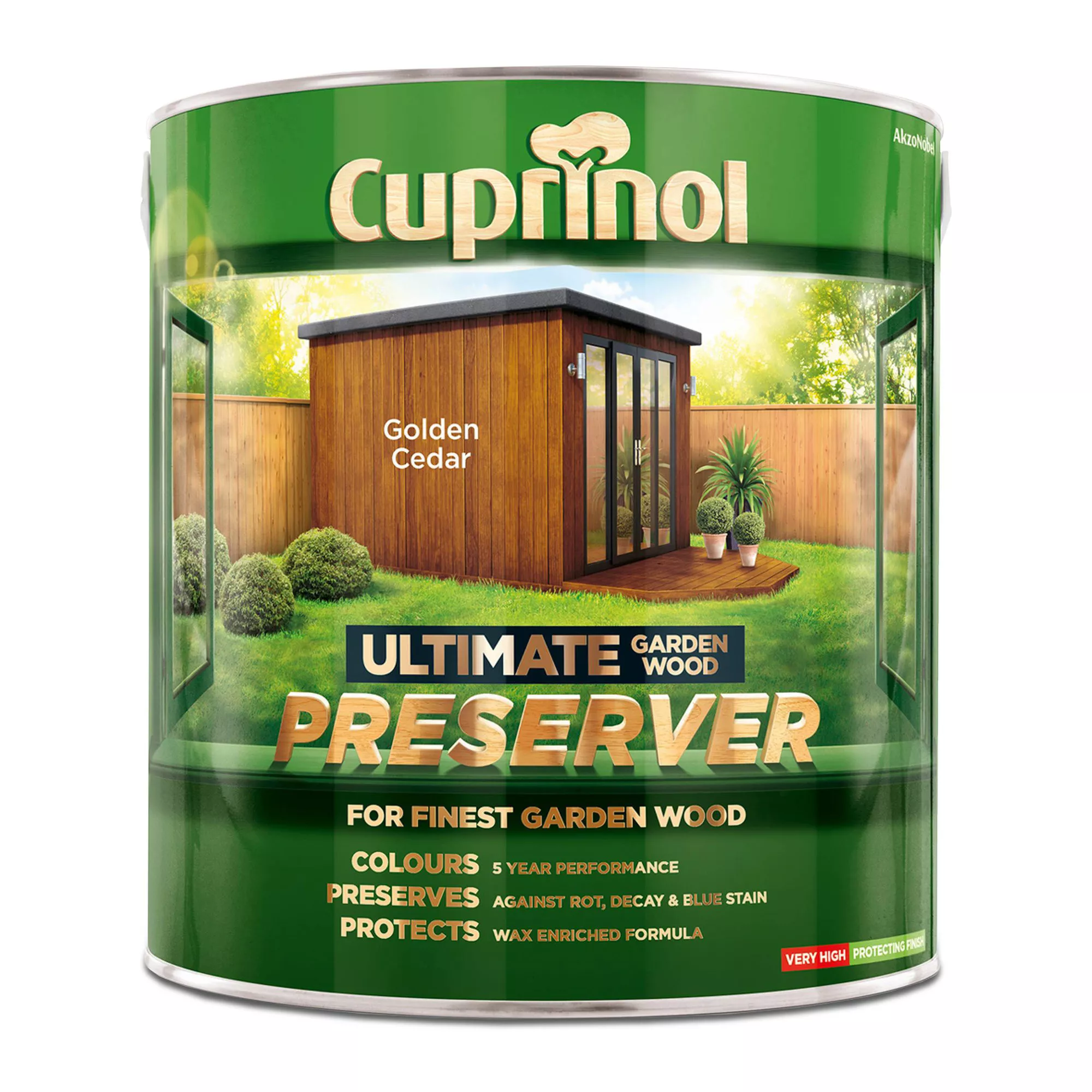Cuprinol Ultimate Golden Cedar Matt Arbours, Fencing, Gates, Sheds & Summerhouses Preserver, 4L 2 Cuprinol Ultimate Golden Cedar Matt Arbours, Fencing, Gates, Sheds & Summerhouses Preserver, 4L - Image 2