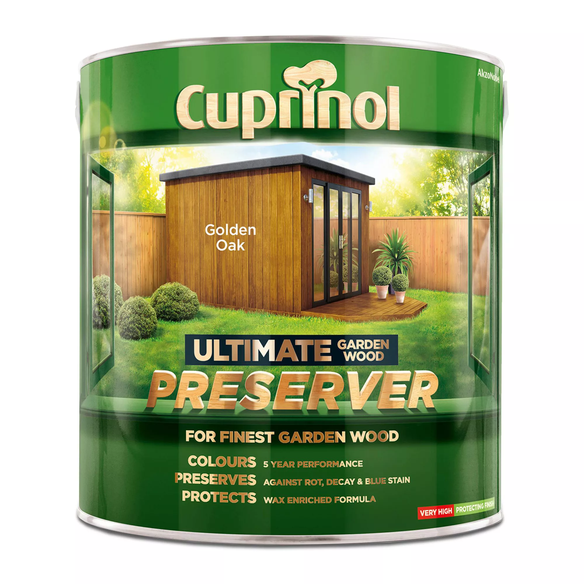 Cuprinol Ultimate Golden Oak Matt Arbours, Fencing, Gates, Sheds & Summerhouses Preserver, 4L 2 Cuprinol Ultimate Golden Oak Matt Arbours, Fencing, Gates, Sheds & Summerhouses Preserver, 4L - Image 2