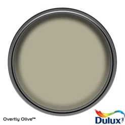 Dulux Easycare Washable & Tough Overtly Olive Matt Wall Paint, 5L -Outlet Paint Hub Store dulux easycare washable tough overtly olive matt wall paint 5l5010212668306 12c bq