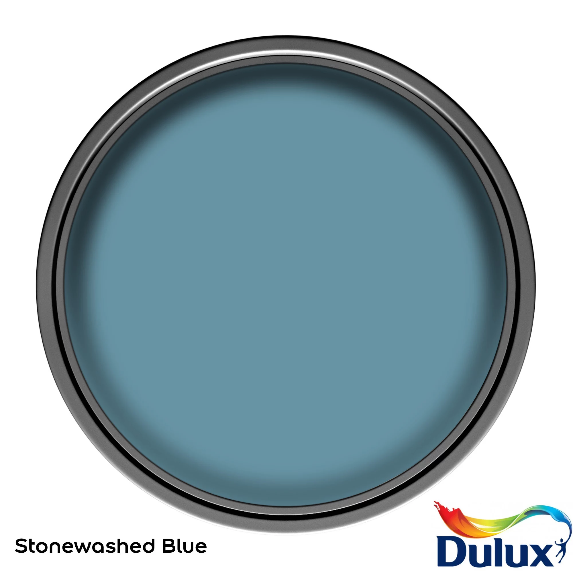 Dulux Easycare Washable & Tough Stonewashed Blue Matt Wall Paint, 2.5L 3 Dulux Easycare Washable & Tough Stonewashed Blue Matt Wall Paint, 2.5L - Image 3