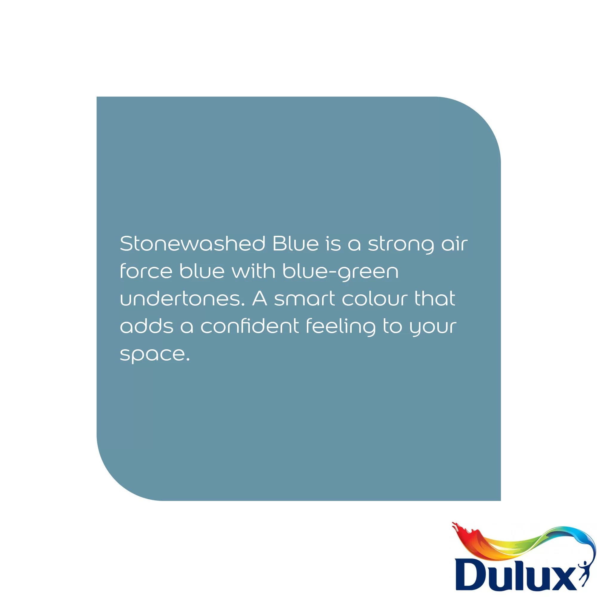 Dulux Easycare Washable & Tough Stonewashed Blue Matt Wall Paint, 2.5L 6 Dulux Easycare Washable & Tough Stonewashed Blue Matt Wall Paint, 2.5L - Image 6