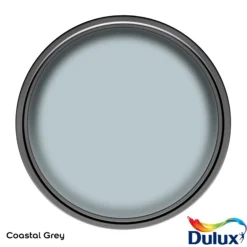 Dulux Simply Refresh One Coat Coastal Grey Matt Wall Paint, 2.5L -Outlet Paint Hub Store dulux simply refresh one coat coastal grey matt wall paint 2 5l5010212668757 12c bq
