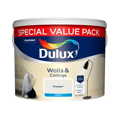 Dulux Timeless Matt Emulsion Paint, 7.5L 2 Dulux Timeless Matt Emulsion Paint, 7.5L - Image 2