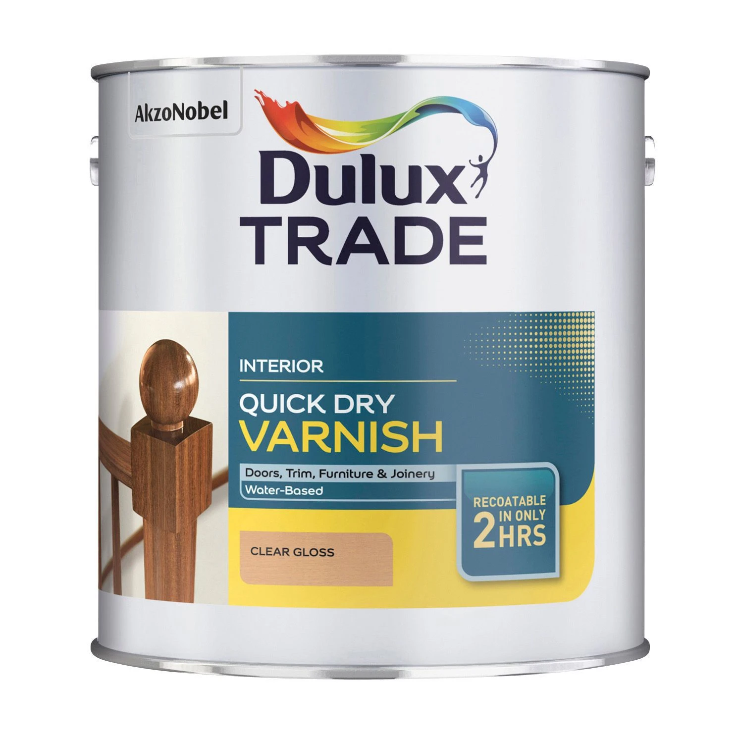 Dulux Trade Clear Gloss Wood Varnish, 1L 2 Dulux Trade Clear Gloss Wood Varnish, 1L - Image 2