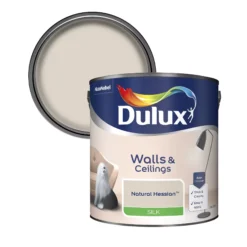 Dulux Walls & Ceilings Natural Hessian Silk Emulsion Paint, 2.5L