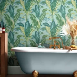 Envy Leaf It Out Midnight Tropical Smooth Wallpaper -Outlet Paint Hub Store envy leaf it out midnight tropical smooth wallpaper5011583528176 20i