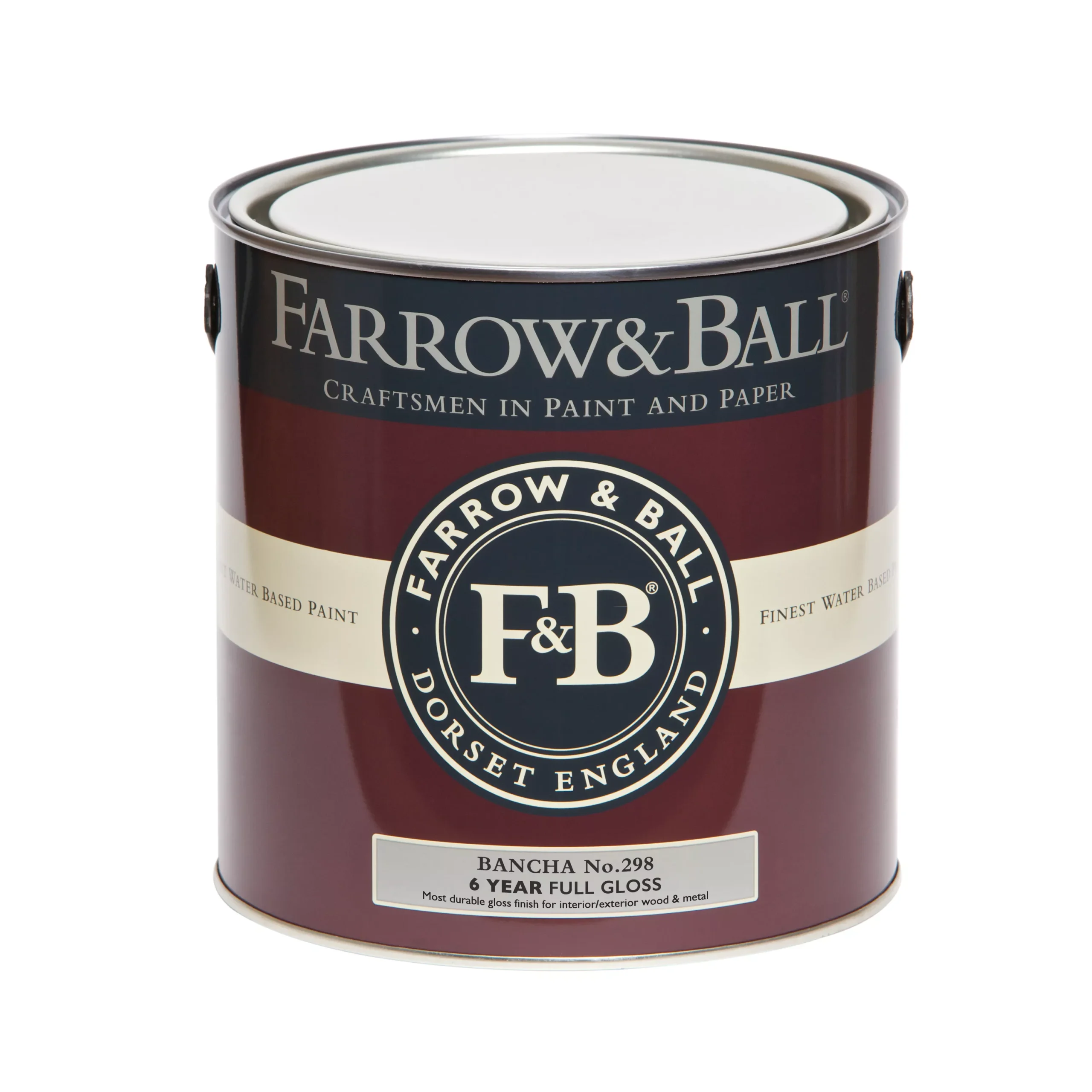 Farrow & Ball Bancha No.298 Gloss Metal & Wood Paint, 2.5L 3 Farrow & Ball Bancha No.298 Gloss Metal & Wood Paint, 2.5L - Image 3