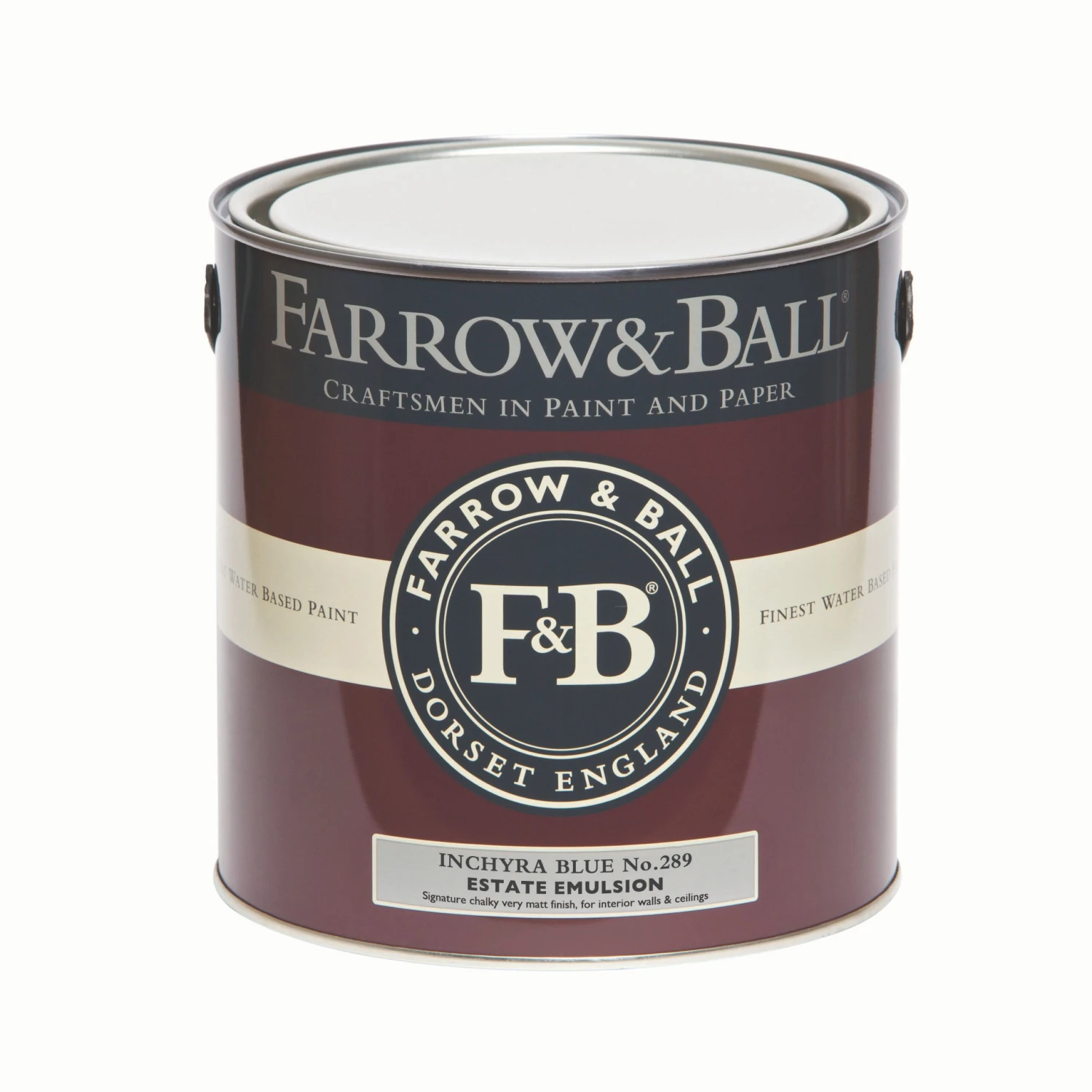 Farrow & Ball Estate Inchyra Blue No.289 Matt Emulsion Paint, 2.5L 2 Farrow & Ball Estate Inchyra Blue No.289 Matt Emulsion Paint, 2.5L - Image 2