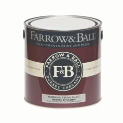 Farrow & Ball Modern Skimming Stone No.241 Matt Emulsion Paint, 2.5L -Outlet Paint Hub Store farrow ball modern skimming stone no 241 matt emulsion paint 2 5l5029496294125 08c bq