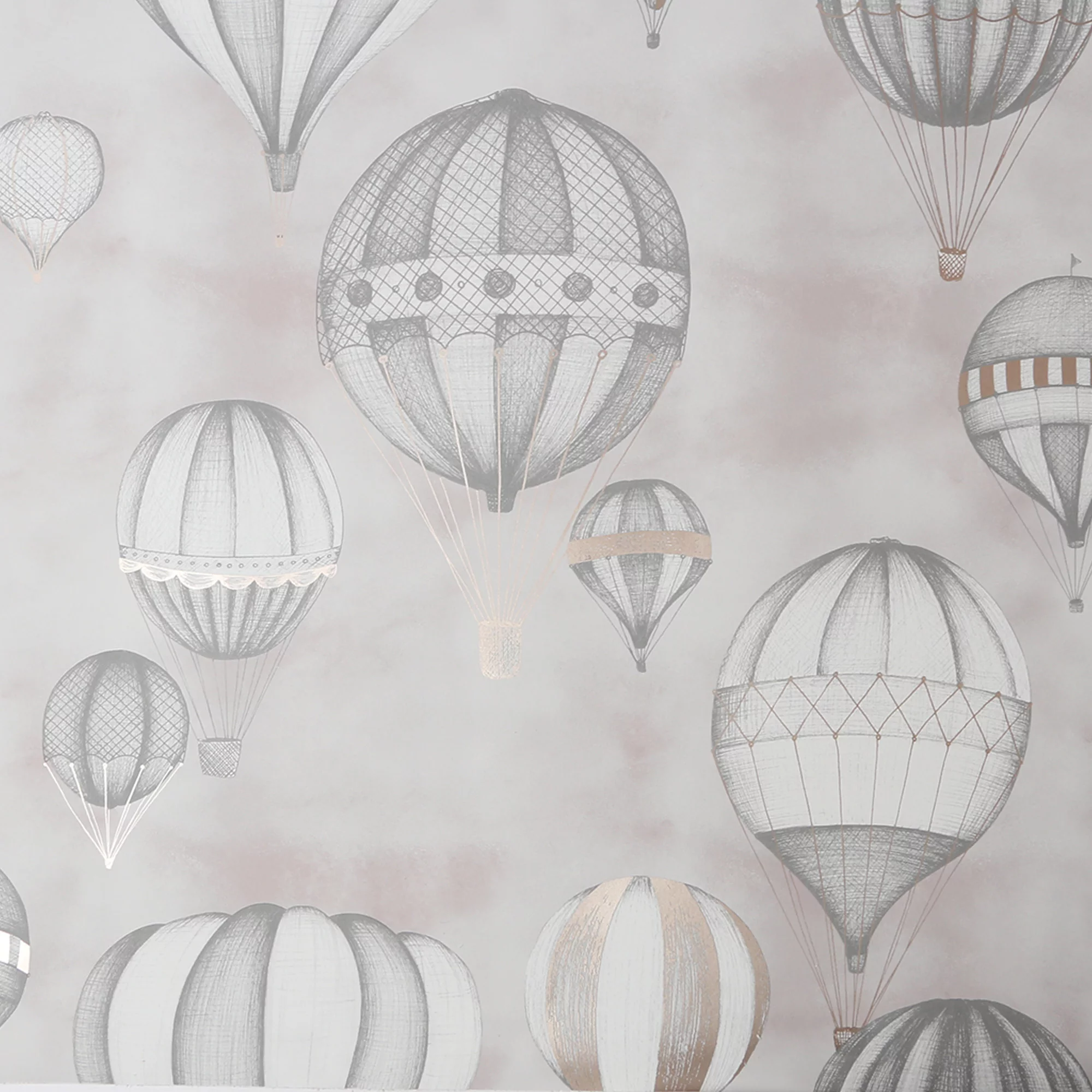 Fresco Balloon Fiesta Rose Gold Effect Smooth Wallpaper 2 Fresco Balloon Fiesta Rose Gold Effect Smooth Wallpaper - Image 2