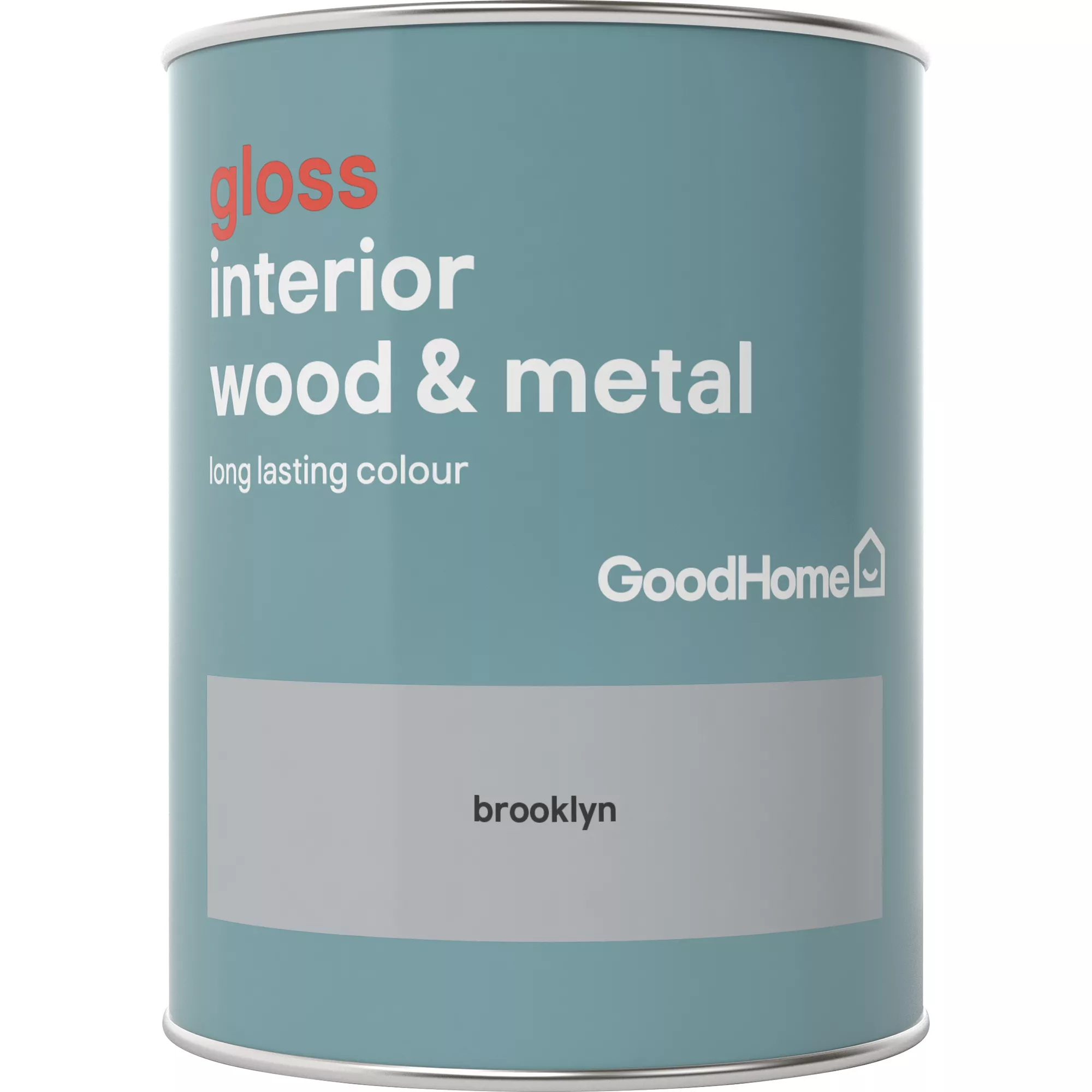 GoodHome Brooklyn Gloss Metal & Wood Paint, 750ml 2 GoodHome Brooklyn Gloss Metal & Wood Paint, 750ml - Image 2