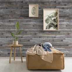 GoodHome Cardew Grey Wood Effect Matt Mural -Outlet Paint Hub Store goodhome cardew grey wood effect matt mural5059340410142 02i