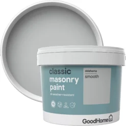 GoodHome Classic Oklahoma Smooth Matt Masonry Paint, 10L