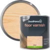 GoodHome Clear Satin Floor Wood Varnish, 2.5L