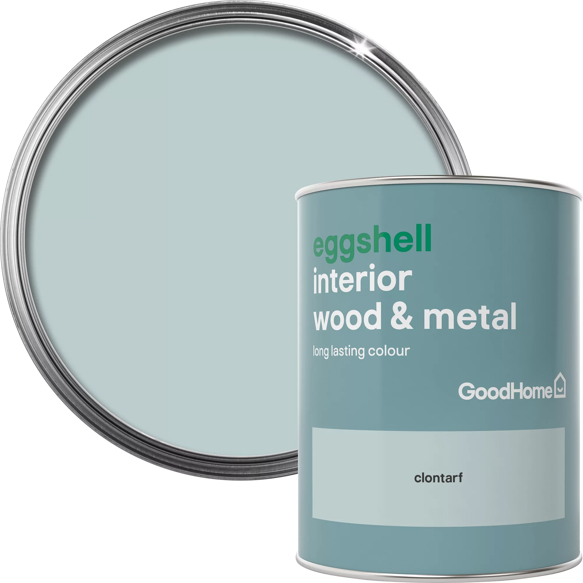 GoodHome Clontarf Eggshell Metal & Wood Paint, 750ml 1 GoodHome Clontarf Eggshell Metal & Wood Paint, 750ml