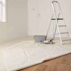 GoodHome Cotton Dust Sheet, (L)4m, (W)3m 6 GoodHome Cotton Dust Sheet, (L)4m, (W)3m -Outlet Paint Hub Store goodhome cotton dust sheet l 4m w 3m5059340015309 31i