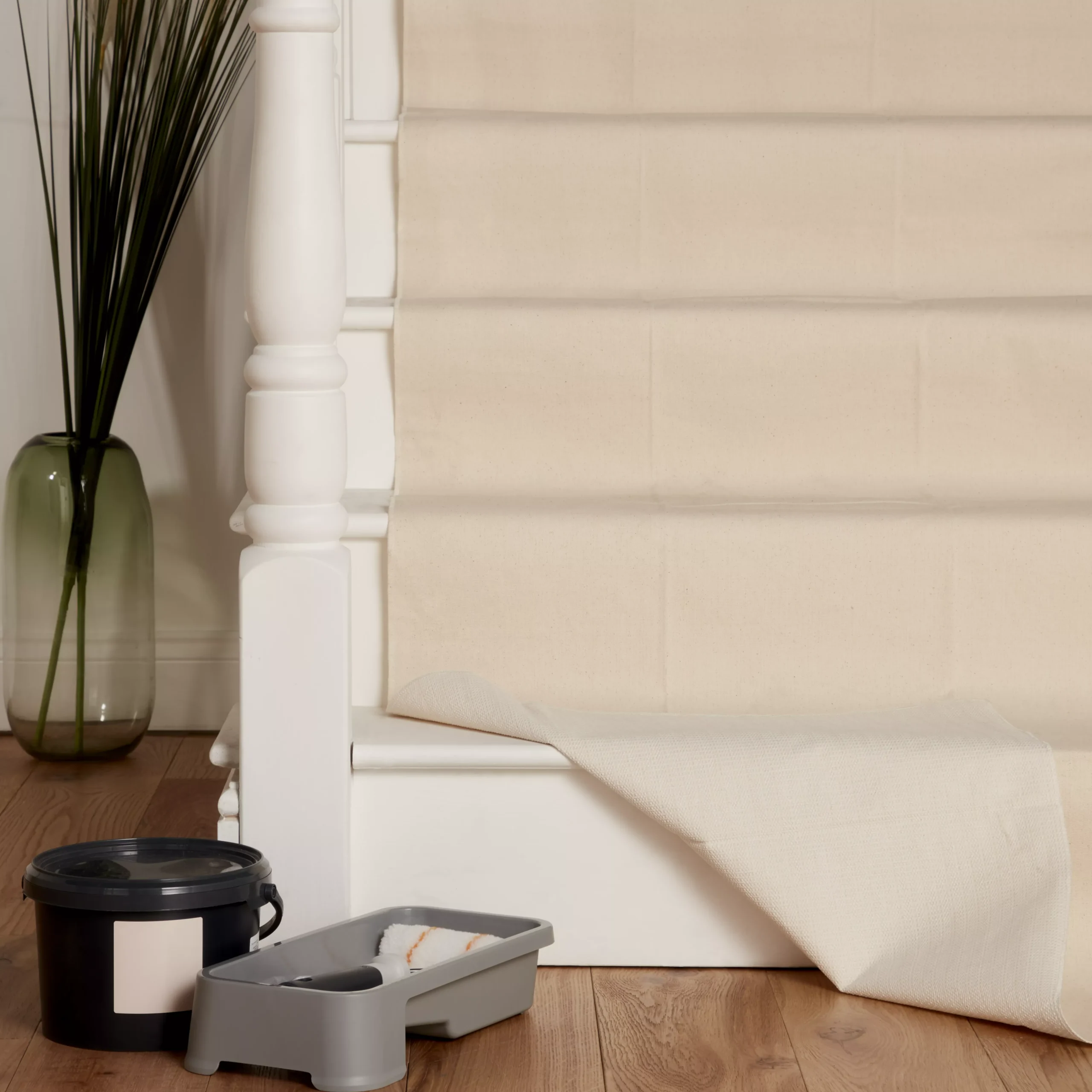 GoodHome Cotton Dust Sheet, (L)7m, (W)1m 3 GoodHome Cotton Dust Sheet, (L)7m, (W)1m - Image 3