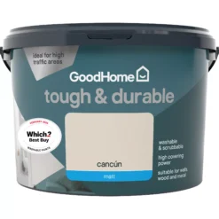 GoodHome Durable Cancun Matt Emulsion Paint, 2.5L 7 GoodHome Durable Cancun Matt Emulsion Paint, 2.5L -Outlet Paint Hub Store goodhome durable cancun matt emulsion paint 2 5l3663602412298 02c