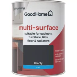 GoodHome Durable Liberty Matt Multi-surface Paint, 750ml -Outlet Paint Hub Store goodhome durable liberty matt multi surface paint 750ml3663602585640 02c