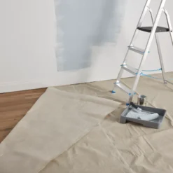 GoodHome Laminated Cotton Dust Sheet, (L)4m, (W)3m -Outlet Paint Hub Store goodhome laminated cotton dust sheet l 4m w 3m5057741307412 21i