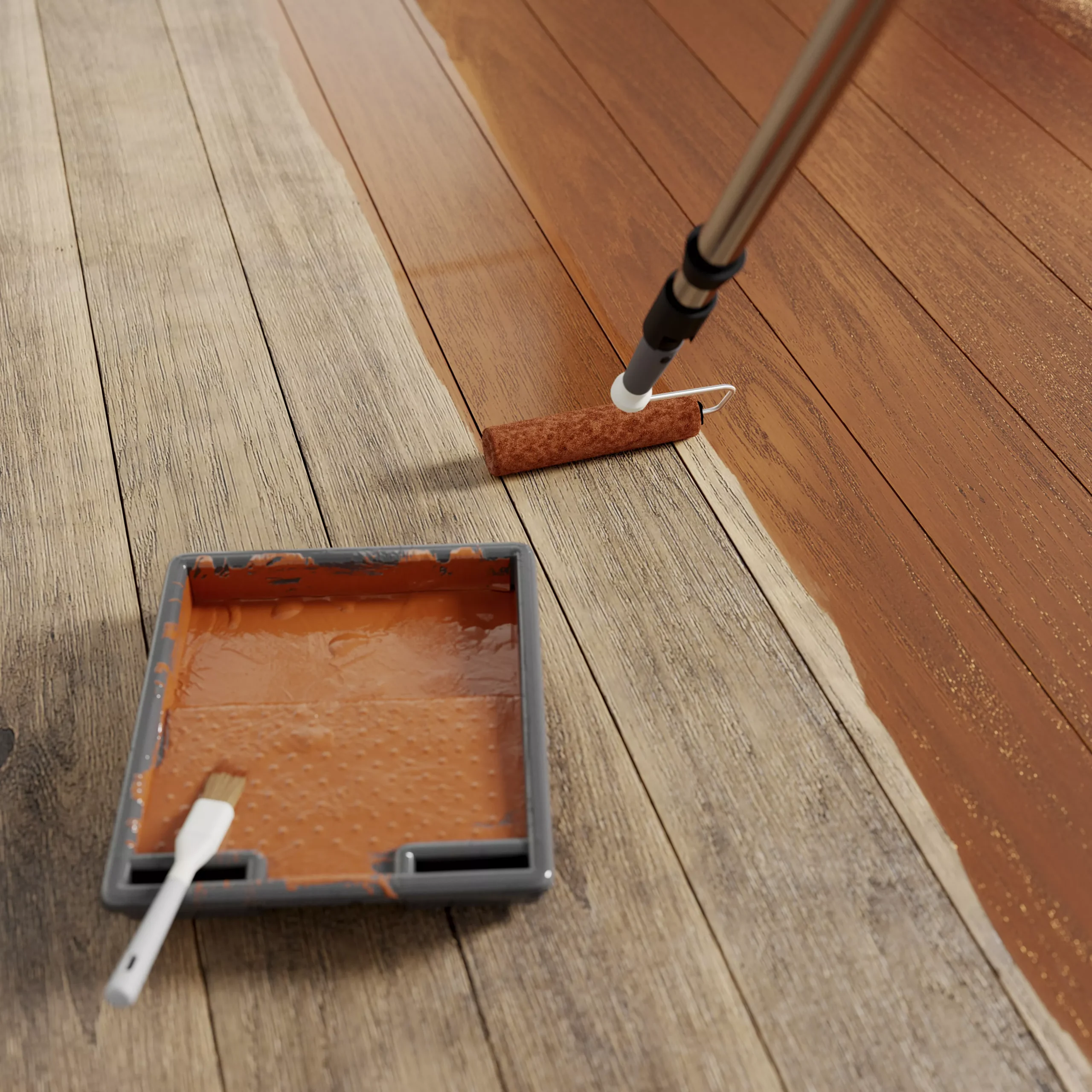 GoodHome Medium Oak Satin Floor Wood Varnish, 2.5L 5 GoodHome Medium Oak Satin Floor Wood Varnish, 2.5L - Image 5