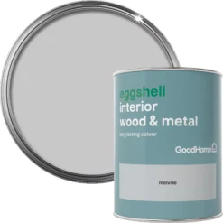 GoodHome Melville Eggshell Metal & Wood Paint, 750ml