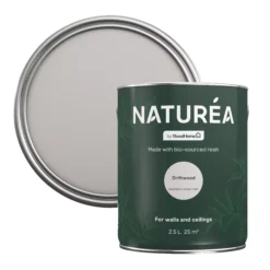 GoodHome Naturéa Driftwood Velvet Matt Emulsion Paint, 2.5L