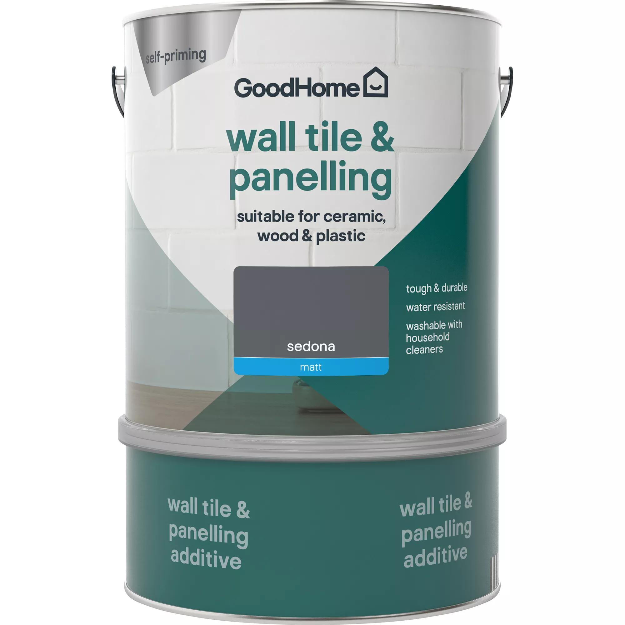 GoodHome Renovation Sedona Matt Wall Tile & Panelling Paint, 2L 2 GoodHome Renovation Sedona Matt Wall Tile & Panelling Paint, 2L - Image 2