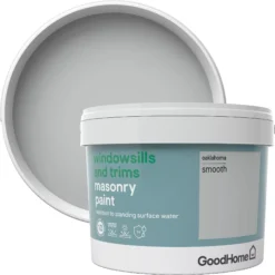 GoodHome Windowsills & Trims Oaklahoma Smooth Matt Masonry Paint, 2.5L -Outlet Paint Hub Store goodhome windowsills trims oaklahoma smooth matt masonry paint 2 5l3663602520672 37c