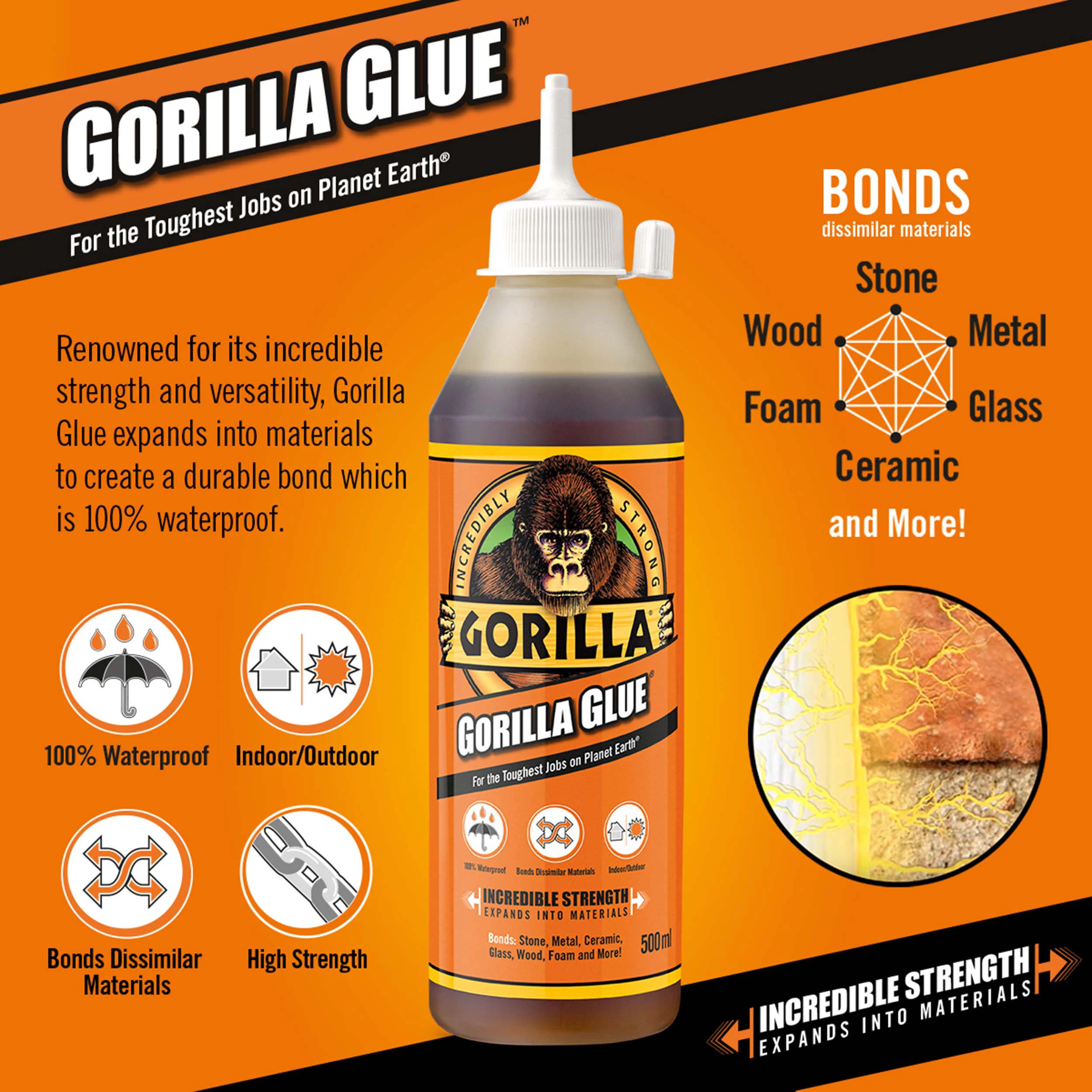Gorilla Glue 250ml 2 Gorilla Glue 250ml - Image 2