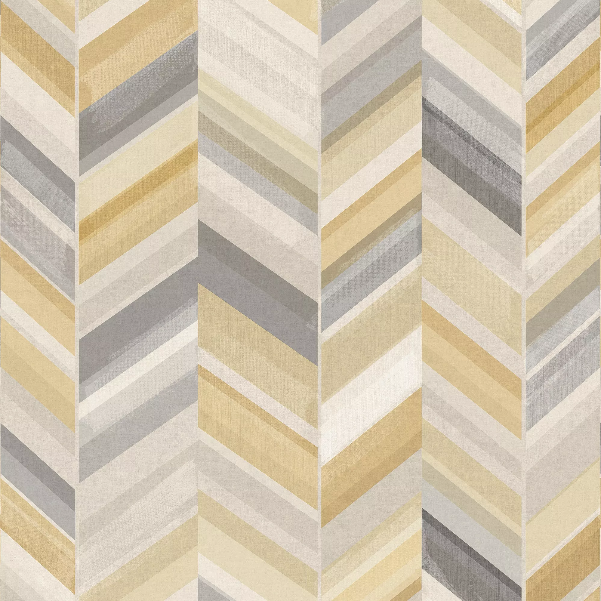 Grandeco Grey & Yellow Chevron Matt Mural 1 Grandeco Grey & Yellow Chevron Matt Mural