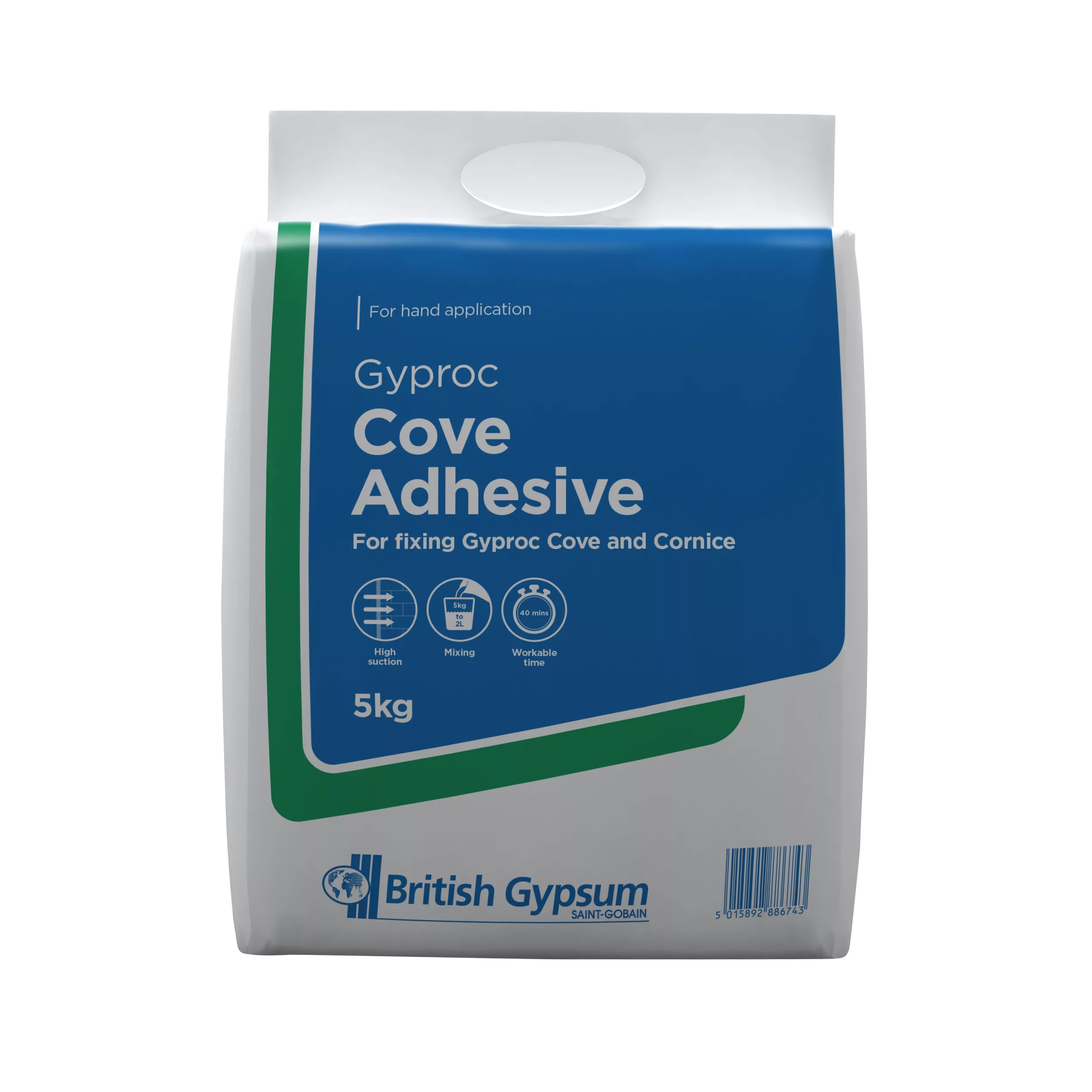 Gyproc White Coving Adhesive 5kg 1 Gyproc White Coving Adhesive 5kg
