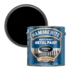 Hammerite Smoothrite Black Gloss Metal Paint, 2.5L