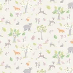 Holden Décor Cream Woodland Smooth Wallpaper