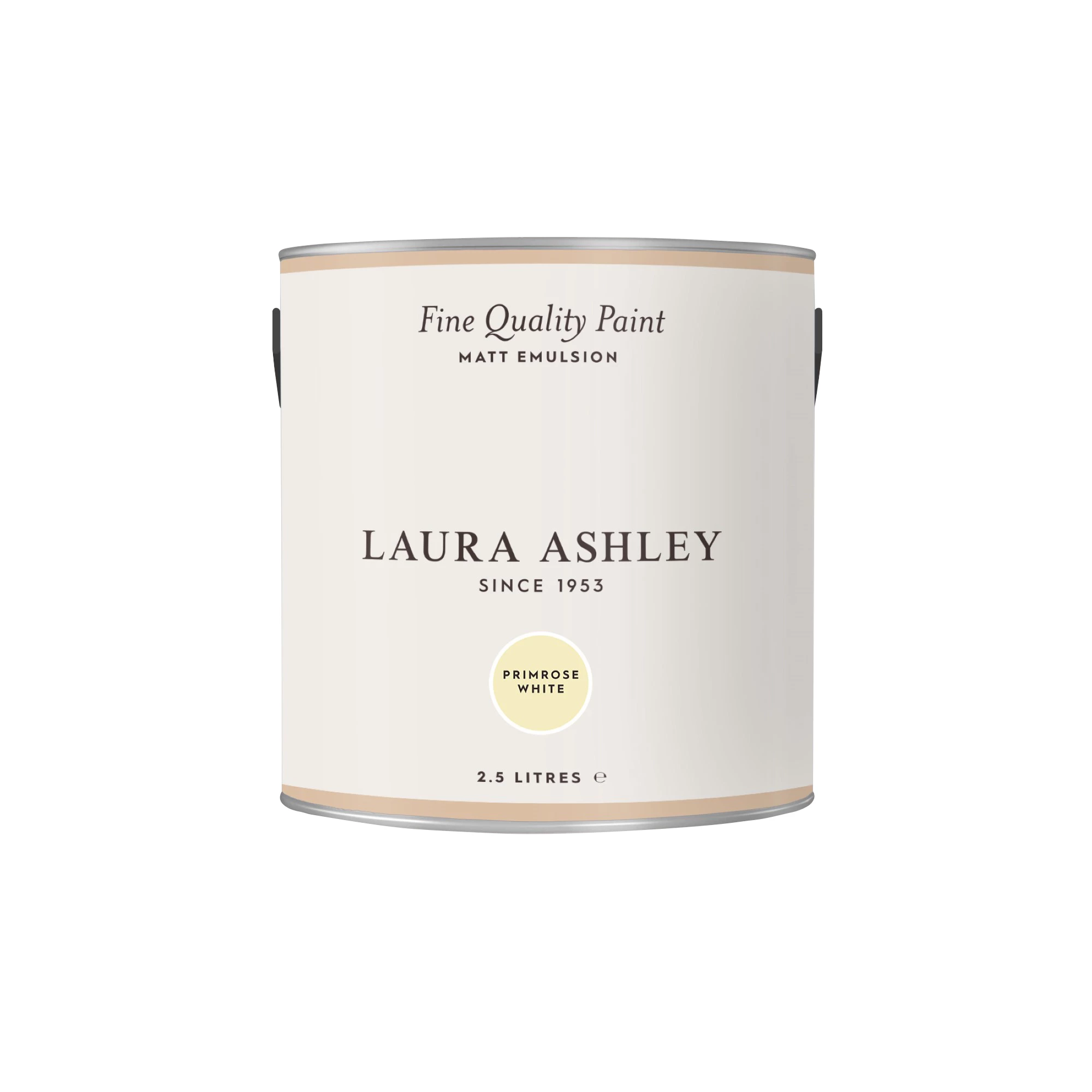 Laura Ashley Primrose White Matt Emulsion Paint, 2.5L 4 Laura Ashley Primrose White Matt Emulsion Paint, 2.5L - Image 4