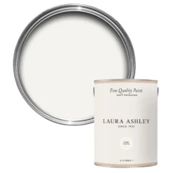 Laura Ashley Pure White Matt Emulsion Paint, 5L
