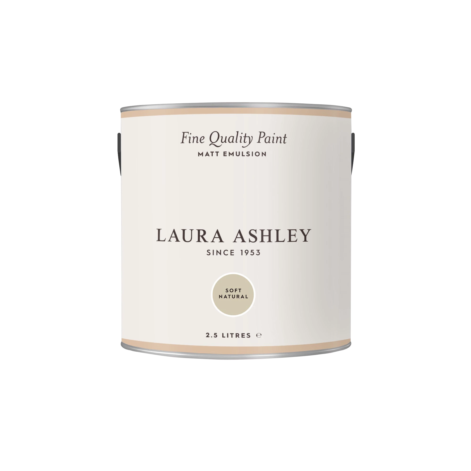 Laura Ashley Soft Natural Matt Emulsion Paint, 2.5L 4 Laura Ashley Soft Natural Matt Emulsion Paint, 2.5L - Image 4