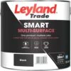 Leyland Trade Smart Black Mid Sheen Multi-surface Paint, 2.5L