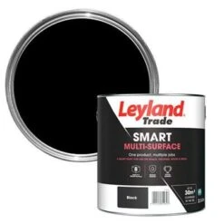 Leyland Trade Smart Black Mid Sheen Multi-surface Paint, 2.5L 5 Leyland Trade Smart Black Mid Sheen Multi-surface Paint, 2.5L -Outlet Paint Hub Store leyland trade smart black mid sheen multi surface paint 2 5l5010426814643 21c bq