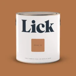 Lick Orange 02 Eggshell Emulsion Paint, 2.5L 9 Lick Orange 02 Eggshell Emulsion Paint, 2.5L -Outlet Paint Hub Store lick orange 02 eggshell emulsion paint 2 5l5060756112391 02c bq