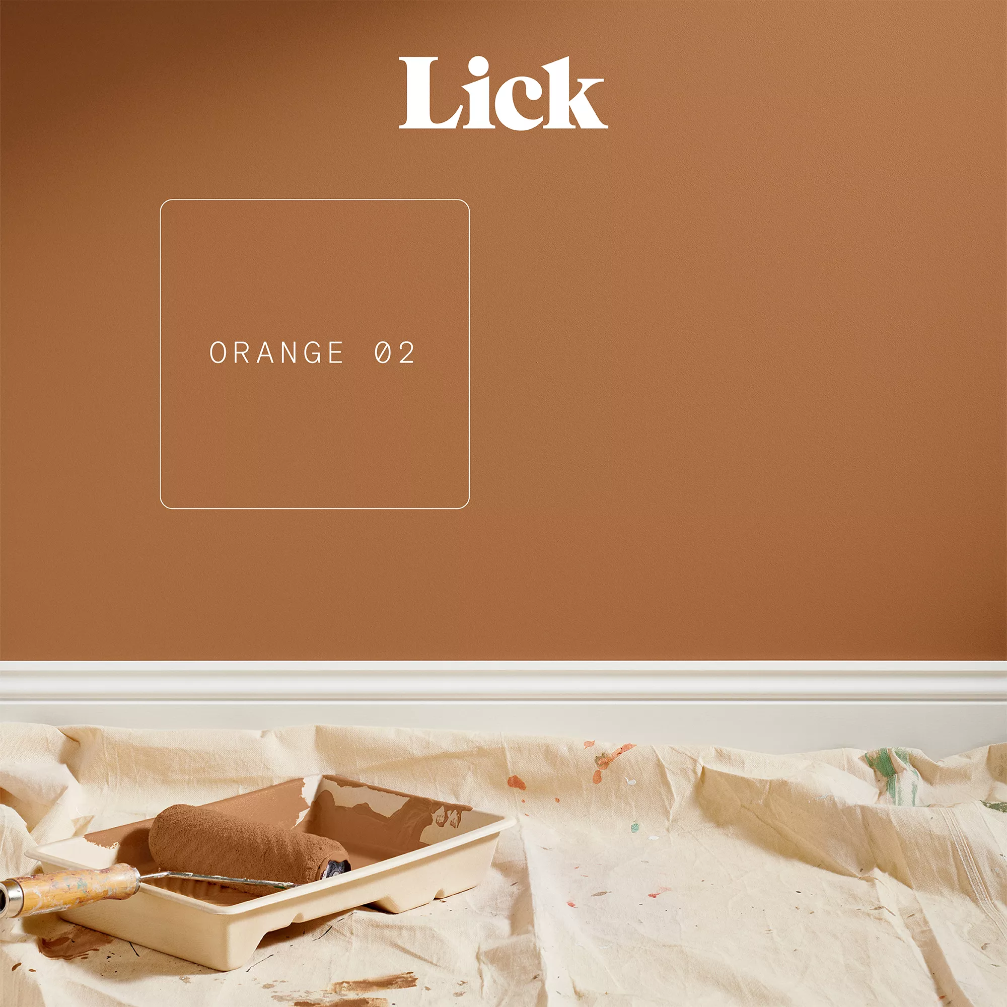 Lick Orange 02 Eggshell Emulsion Paint, 2.5L 3 Lick Orange 02 Eggshell Emulsion Paint, 2.5L - Image 3
