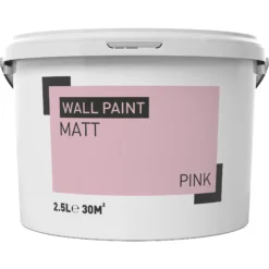 Pink Matt Emulsion Paint, 2.5L
