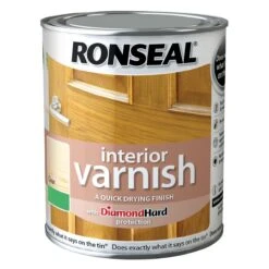Ronseal Diamond Hard Clear Matt Wood Varnish, 2.5L